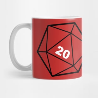 D&D Dice D20 Mug